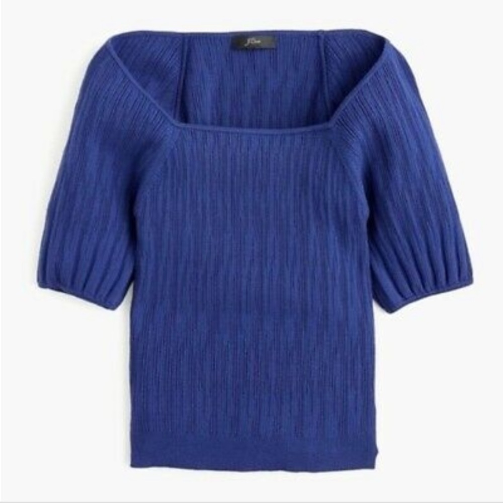 J. Crew fitted square neck top XS